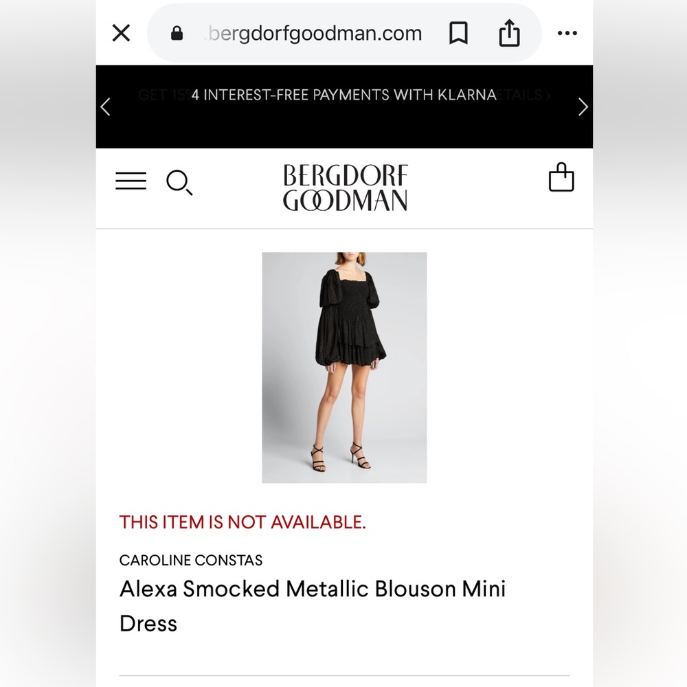 Caroline Constas Alexa smocked metallic blouson mini dress - Picture 8 of 11